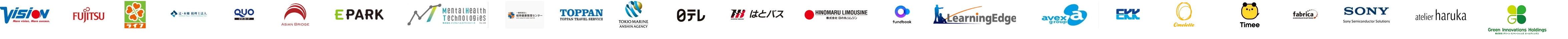 支援実績企業ロゴ一覧